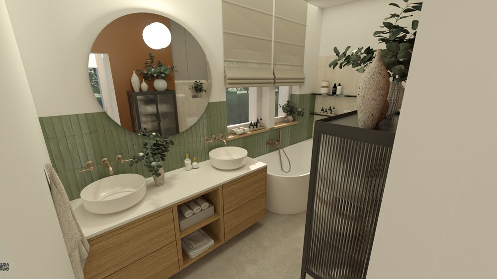 Kúpeľňa · byt 5+kk Trenčín — vizualizácia 4
