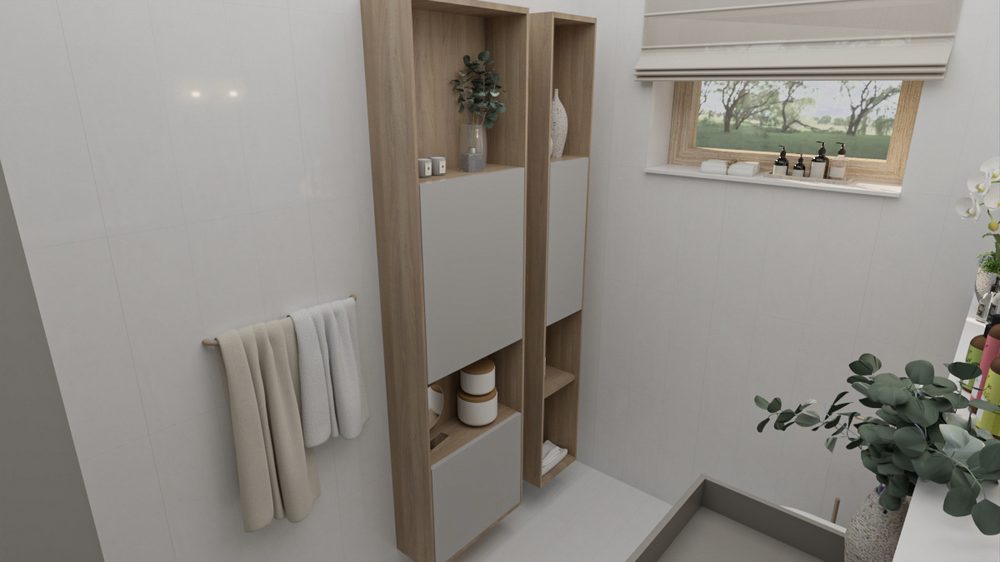 Kúpeľňa — návrh — vizualizácia 2